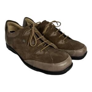 Finn Comfort Mens size 6.5 Driving Nubuck Leather Suede Shoes Germany Brown